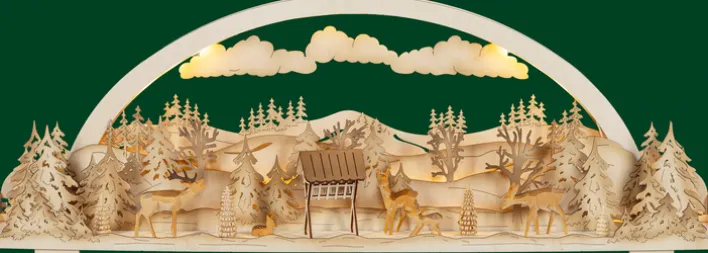 SAICO Lichtobjekt WILDFÜTTERUNG 24x72x13 cm