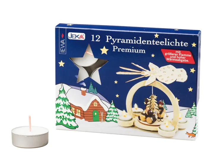 SAICO Teelicht 12er Set PREMIUM 1,80 cm Weiß