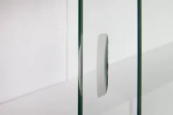 Sammlervitrine HENDRIK 80x60x9,5 cm Grau/Weiß