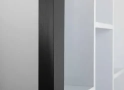 Sammlervitrine LENNY 66,5x66,5x13,7 cm Schwarz/Weiß