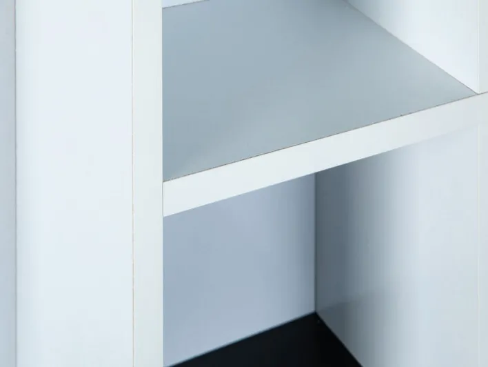 Sammlervitrine PETER 70x70x13 cm Schwarz/Weiß