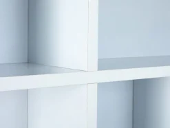 Sammlervitrine PETER 70x70x13 cm Schwarz/Weiß