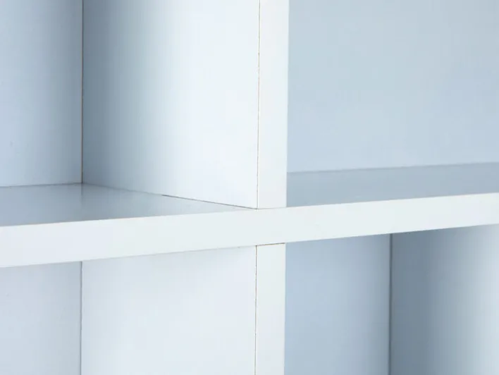 Sammlervitrine PETER 70x70x13 cm Schwarz/Weiß