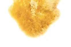 Schaffell UNIKAT OAKLAND I 60 x 85 cm currygelb