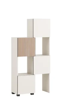 Schieberegal ALEXA 40(70) x 165,1 cm cremebeige/braun