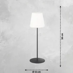 SCHÖNER WOHNEN-Kollektion Akku LED Tischlampe TALENT 38 cm mehrfarbig