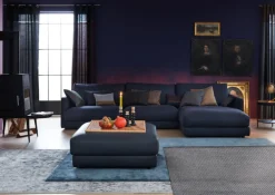 SCHÖNER WOHNEN-Kollektion Webteppich AURA 170 x 240 cm blau