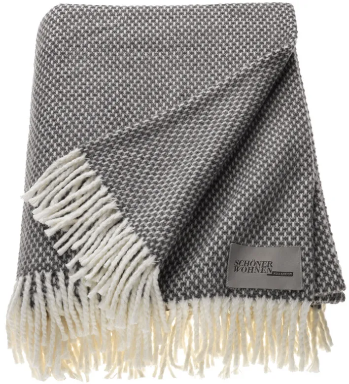 SCHÖNER WOHNEN-Kollektion Wohndecke ZEN 140 x 200 cm grau