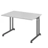 Schreibtisch 120 x 80 cm Grau/ Graphit