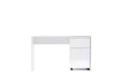Schreibtisch 130 x 75 cm weiß matt