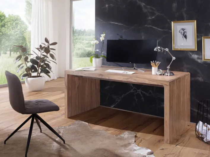 Schreibtisch BOHA 140 x 80 cm Akazie