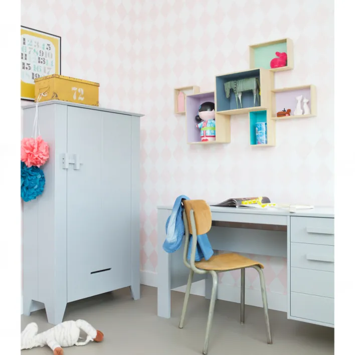 Schreibtisch DENNIS 141 x 74 cm hellgrau