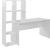 Schreibtisch mit Regal 170 x 144 cm Weiß
