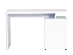 Schreibtisch Weiß Hochglanz ca. 120 x 76 x 55 cm