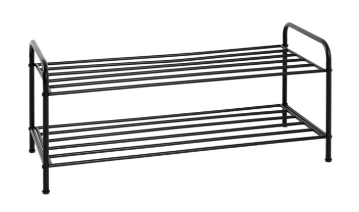 Schuhregal 83 x 37 cm schwarz