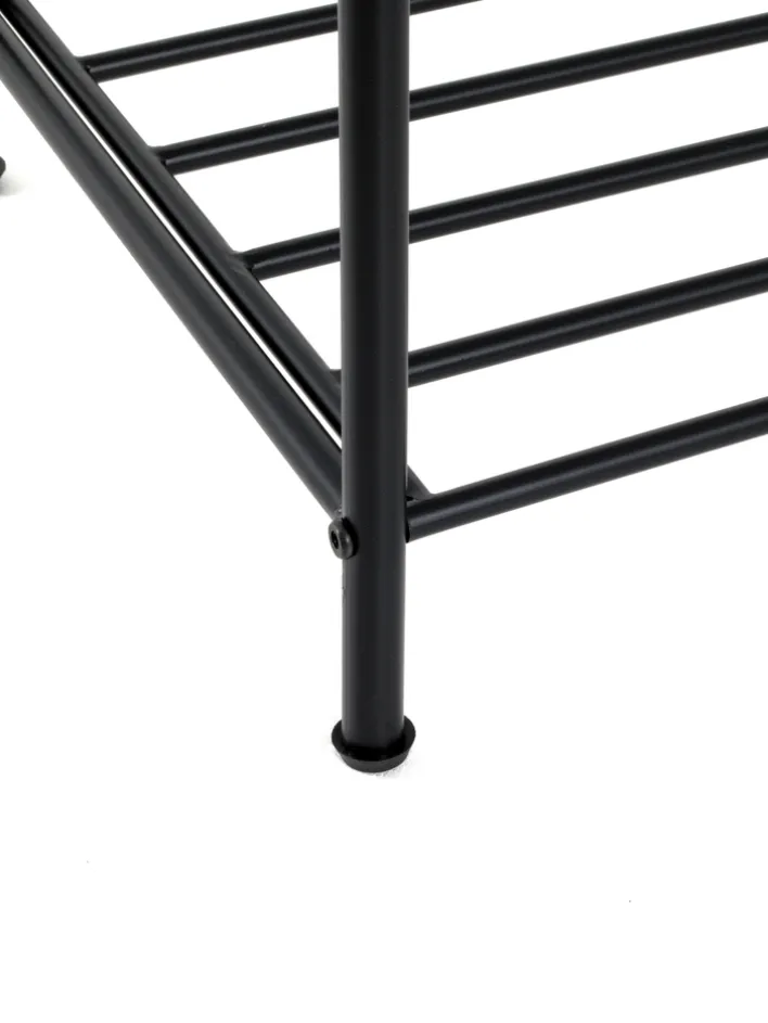 Schuhregal 83 x 37 cm schwarz