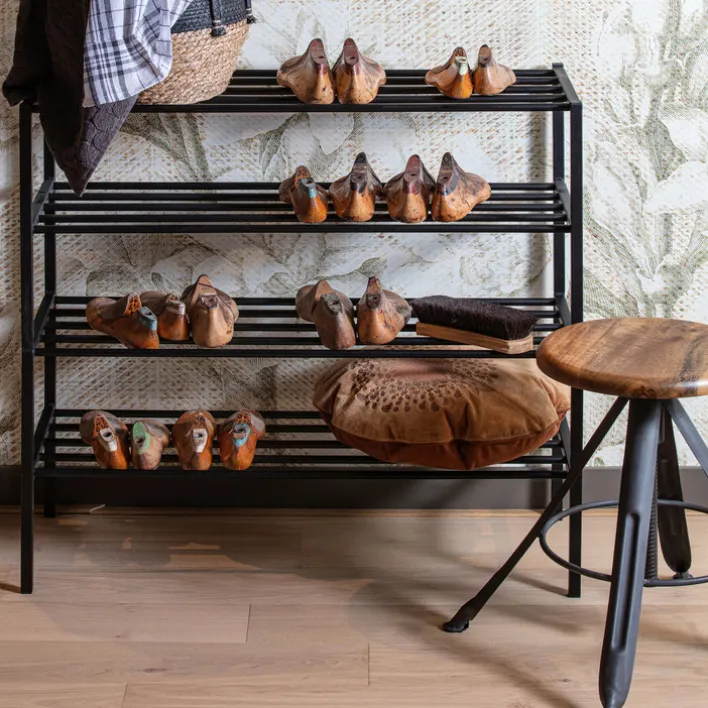 Schuhregal FERRO 85 x 40 cm schwarz