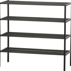 Schuhregal FERRO 85 x 40 cm schwarz