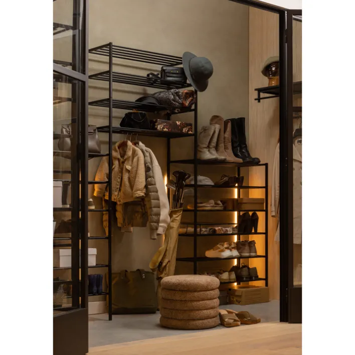 Schuhregal FERRO 85 x 40 cm schwarz