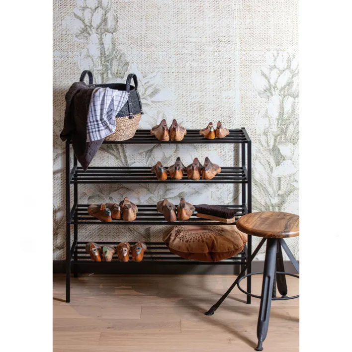 Schuhregal FERRO 85 x 40 cm schwarz