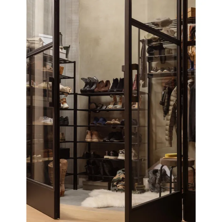 Schuhregal FERRO 85 x 40 cm schwarz