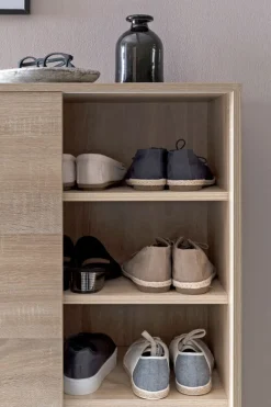 Schuhschrank 100 x 108 cm Sonoma Eiche braun