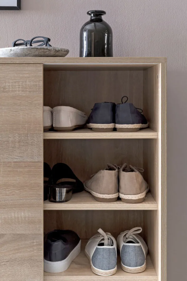 Schuhschrank 100 x 108 cm Sonoma Eiche braun