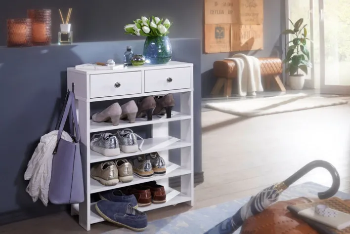 Schuhschrank 60 x 79 cm weiß