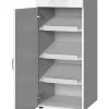 Schuhschrank 40 x 98 x 40 cm Holznachbildung weiß