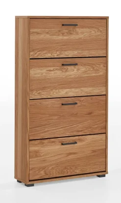 Schuhschrank 78 x 138 cm Eiche furniert/geölt
