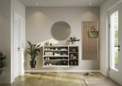 Schuhschrank MINEO 137 x 78 cm kaschmir-grau