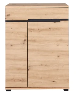 Schuhschrank SEDEO 80 x 106 cm Artisan Eiche naturfarbig