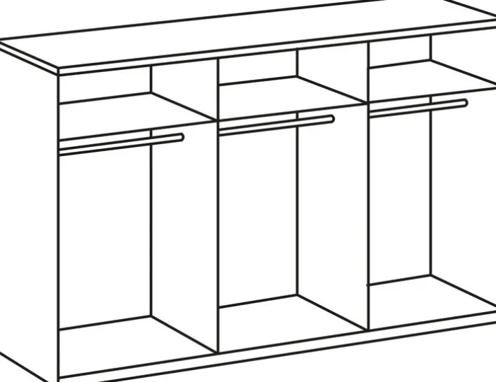 Schwebetürenschrank ERNIE weiß