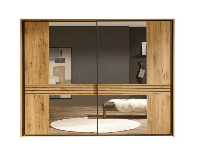 Schwebetürenschrank TRATTINO braun