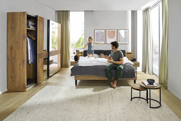 Schwebetürenschrank TRATTINO braun