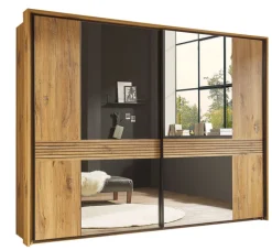 Schwebetürenschrank TRATTINO braun