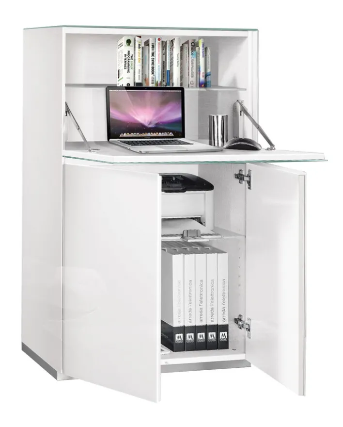 Sekretär MODENA 75 x 114 x 38 cm weiß