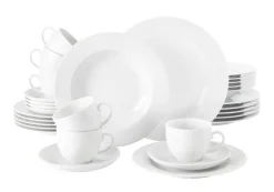 Seltmann Weiden Kombiservice RONDO LIANE 30-teilig weiß