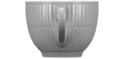 Seltmann Weiden Milchkaffeetasse AMINA 6er Set Porzellan silbergrau