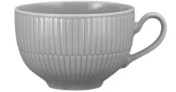 Seltmann Weiden Milchkaffeetasse AMINA 6er Set Porzellan silbergrau