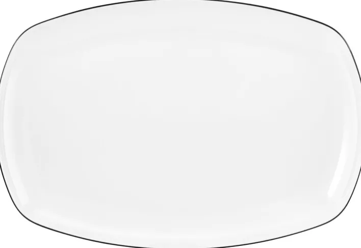 Seltmann Weiden Servierplatte LIDO schwarz/ weiß