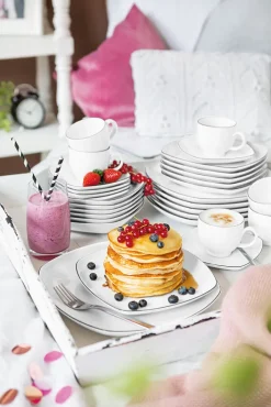 Seltmann Weiden Servierplatte LIDO schwarz/ weiß