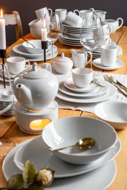 Seltmann Weiden Speiseteller RONDO LIANE 6er Set weiß