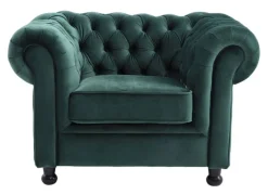 Sessel LONDON Samt grün