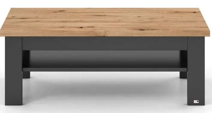 set one by Musterring Couchtisch YORK 65 anthrazit /Eiche Artisan