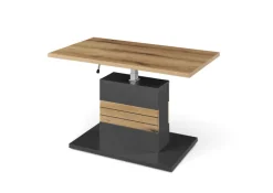 Set one by Musterring Couchtisch QUINCY 95x48-68 cm Anthrazit/Coast Evoke Eiche