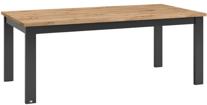 set one by Musterring Esstisch YORK 63 anthrazit /Eiche Artisan