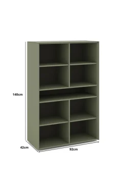 Set one by Musterring Highboard RENO 92x140 cm olivgrün