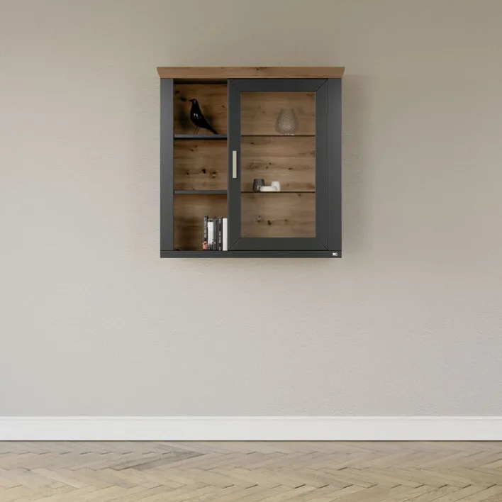 set one by Musterring Hängeschrank YORK 21 anthrazit /Eiche Artisan