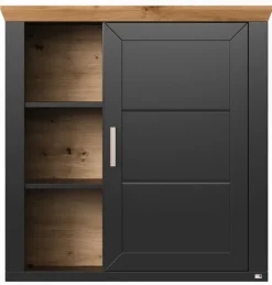 set one by Musterring Hängeschrank YORK 23 anthrazit /Eiche Artisan